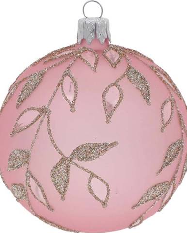 Sada 3 světle růžových vánočních ozdob Ego Dekor Ornaments