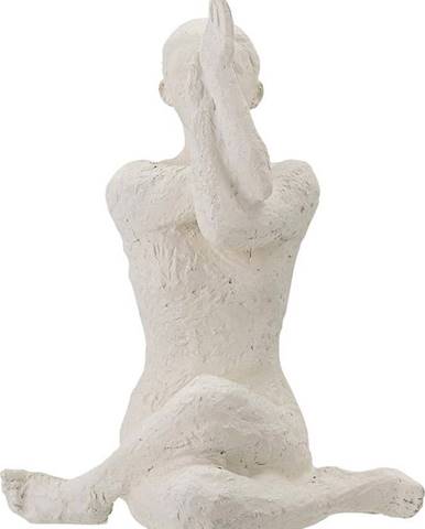 Bílá soška Bloomingville Adalina, výška 17,5 cm
