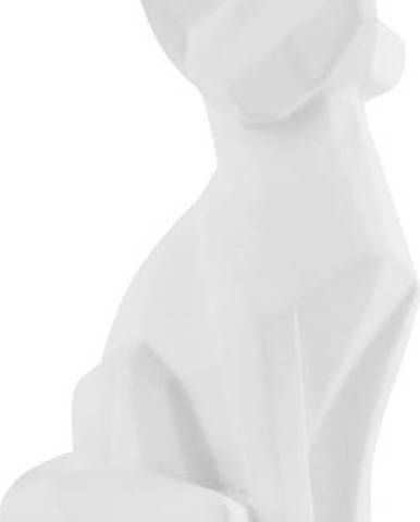 Matně bílá soška PT LIVING Origami Fox, výška 15 cm