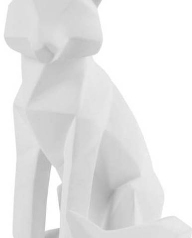 Matně bílá soška PT LIVING Origami Fox, výška 26 cm