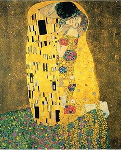 Reprodukce obrazu Gustav Klimt - The Kiss, 60 x 60 cm