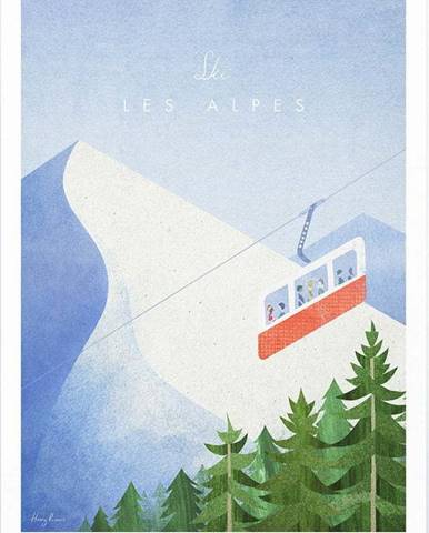 Plakát Travelposter Les Alpes, 50 x 70 cm