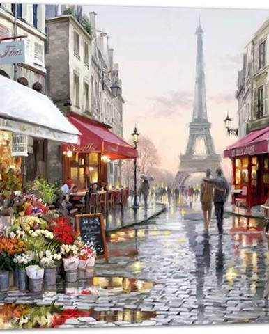 Obraz Styler Canvas Watercolor Paris I, 75 x 100 cm