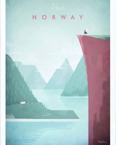 Plakát Travelposter Norway, 50 x 70 cm