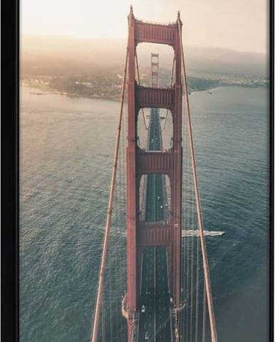 Plakát v rámu Artgeist Bridge in San Francisco I, 30 x 45 cm