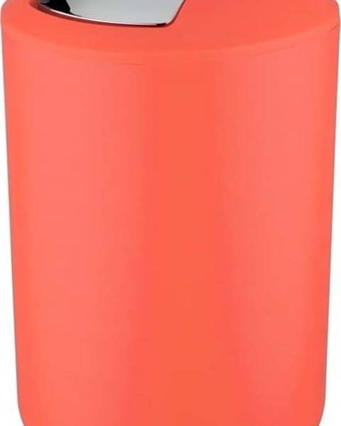 WENKO Korálově červený odpadkový koš Wenko Brasil L, výška 31 cm