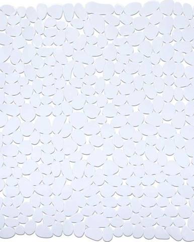 Bílá protiskluzová koupelnová podložka Wenko Paradise, 54 x 54 cm