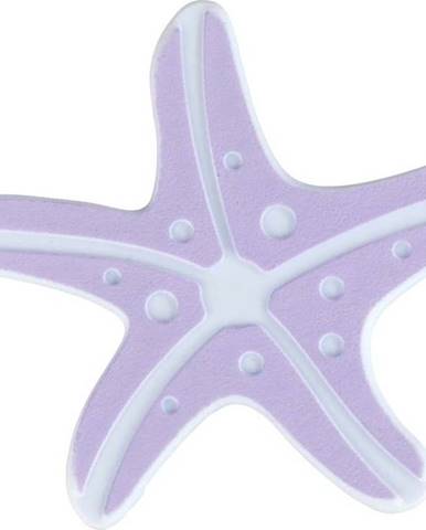 Sada 5 světle fialových protiskluzových podložek do vany Wenko Starfish
