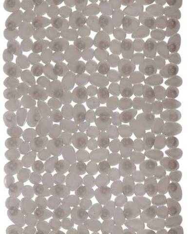 Světle šedá protiskluzová koupelnová podložka Wenko Paradise, 71 x 36 cm