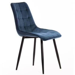 Židle Moli Tmavě modrá/ Noha Černá