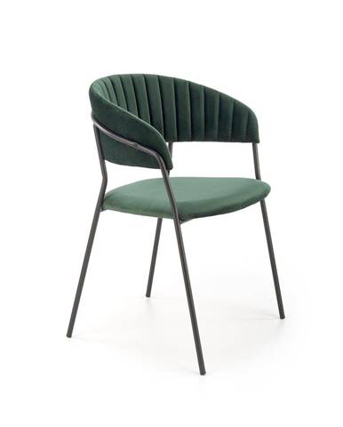 Halmar Jídelní židle K426, tmavě zelená