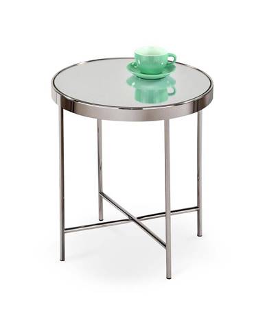 Halmar Konferenční stolek Mira, stříbrný/zrcadlový