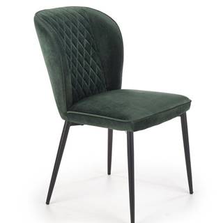 Halmar Jídelní židle K399, tmavě zelená