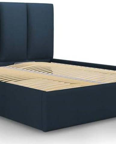 Modrá dvoulůžková postel Mazzini Beds Juniper, 160 x 200 cm