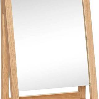 Kosmetické zrcadlo z dubového dřeva Hübsch Natur, 22 x 32 cm