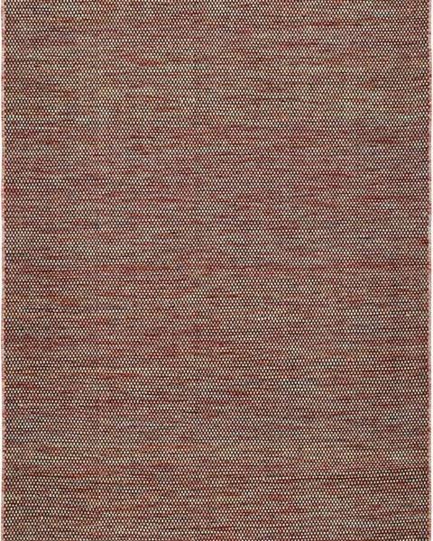 Červený vlněný koberec Universal Kiran Liso, 140 x 200 cm