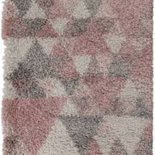 Růžovo-šedý koberec Flair Rugs Nuru, 60 x 230 cm