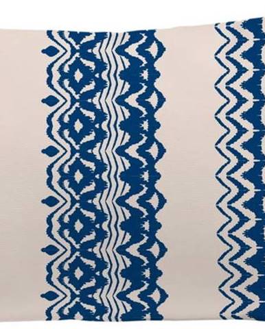 Modro-béžový polštář Tierra Bella Blue, 50 x 35 cm