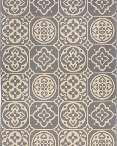 Šedý venkovní koberec Flair Rugs Tile, 120 x 170 cm