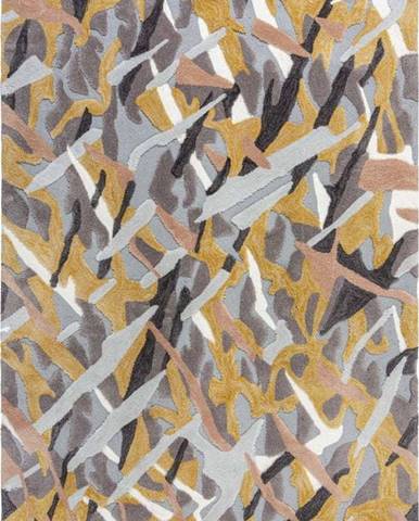 Šedo-žlutý koberec Flair Rugs Bark, 120 x 170 cm