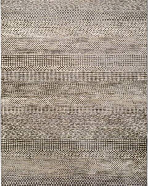 Universal Šedý koberec z viskózy Universal Belga Beigriss, 70 x 220 cm