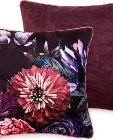 Fialový dekorativní polštář Descanso Bloomie, 50 x 50 cm