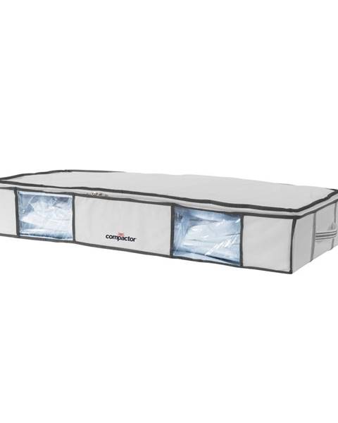 Compactor Sada 2 bílých úložných boxů pod postel s vakuovým obalem Compactor XLarge Underbed Life, 105 x 15,5 cm
