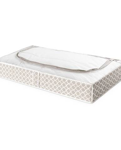 Béžový úložný box pod postel Compactor, délka 107 cm