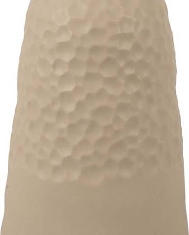 Béžová keramická váza PT LIVING Carve, výška 18,5 cm