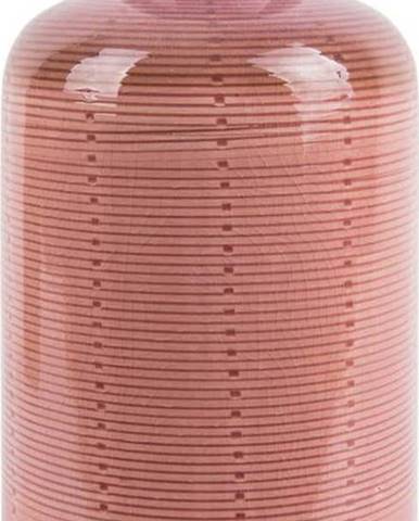 Růžová keramická váza PT LIVING Bottle, výška 23 cm