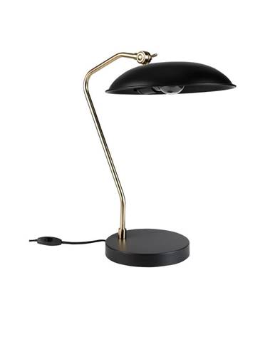 Stolní lampa v černo-zlaté barvě Dutchbone Liam
