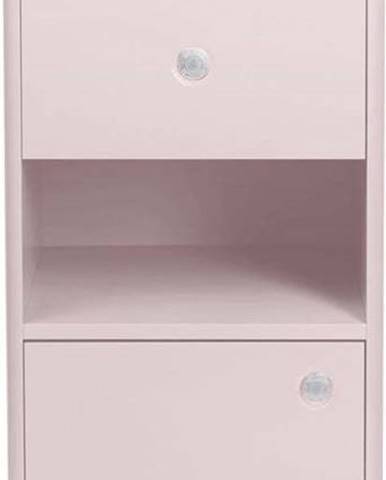 Růžová koupelnová skříňka Tom Tailor for Tenzo Color Bath, 40 x 100 cm