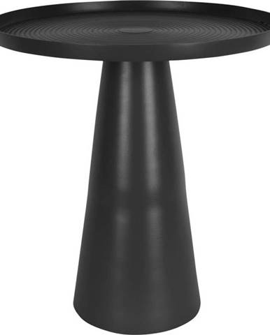 Černý kovový odkládací stolek Leitmotiv Force, výška 43 cm
