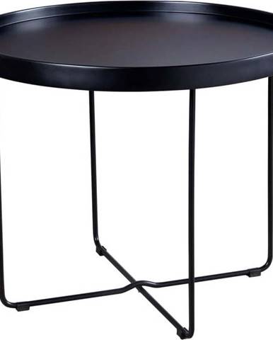 Černý odkládací stolek sømcasa Dave