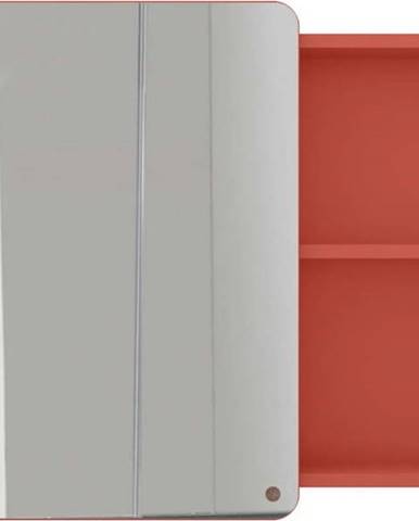 Červená nástěnná koupelnová skříňka se zrcadlem Tom Tailor for Tenzo Color Bath Large