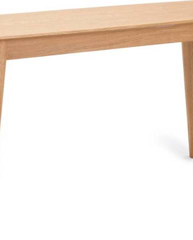 Konzolový stolek s nohami z dubového dřeva Unique Furniture Rho, 120 x 40 cm