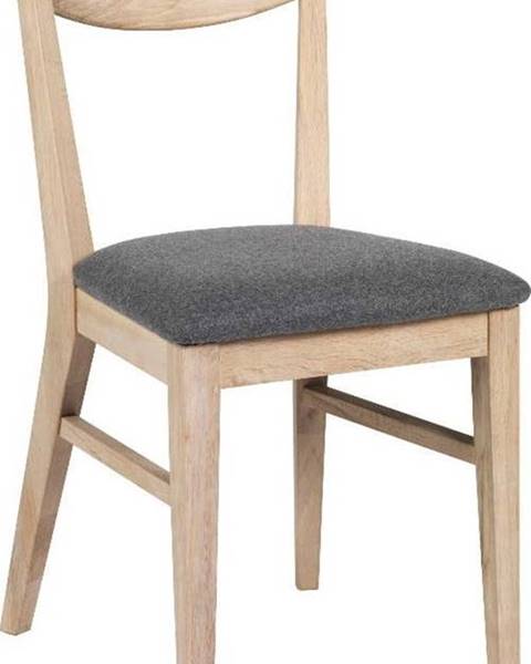 Rowico Hnědá dubová jídelní židle s podsedákem z plsti Rowico Dylan