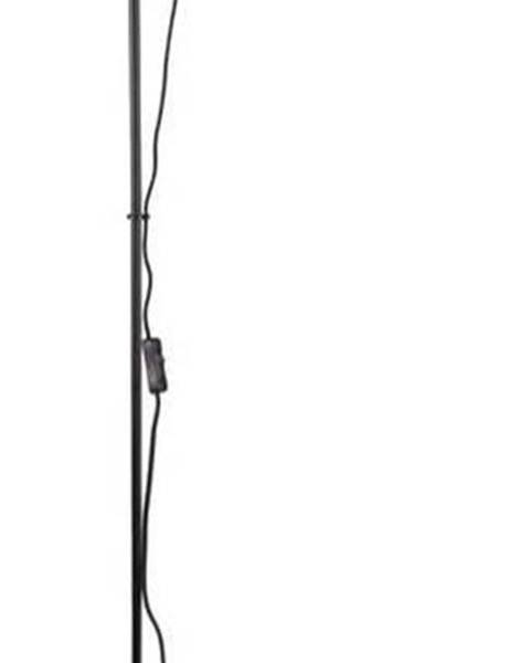 Leitmotiv Černá stojací lampa Leitmotiv Mini Cone, výška 147,5 cm