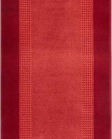 Červený běhoun Hanse Home Basic, 80 x 350 cm