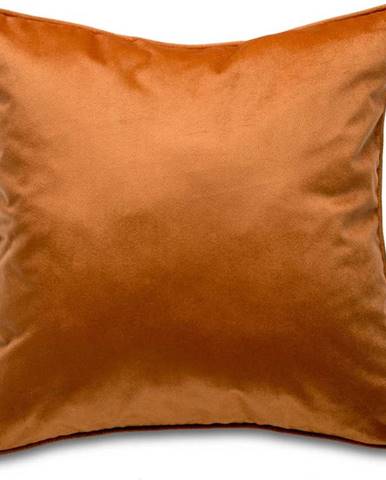 Oranžový povlak na polštář se sametovým povrchem WeLoveBeds Ore, 50 x 50 cm