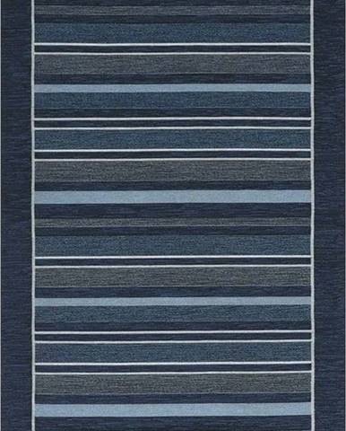 Tmavě modrý běhoun Floorita Velour, 55 x 280 cm