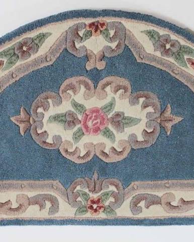 Modrý vlněný koberec Flair Rugs Aubusson, 67 x 127 cm