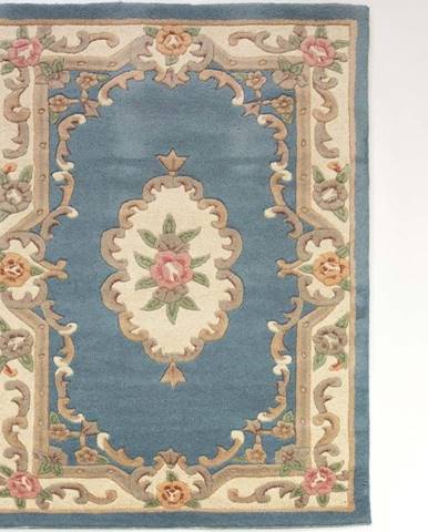 Modrý vlněný koberec Flair Rugs Aubusson, 150 x 240 cm