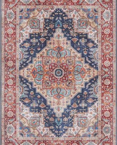Tmavě modro-červený koberec Nouristan Sylla, 160 x 230 cm