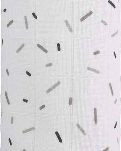 Bavlněná dětská osuška T-TOMI Tetra Grey Lines, 120 x 120 cm