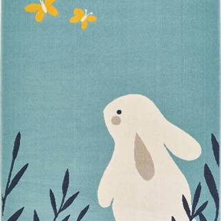 Dětský modrý koberec Zala Living Design Bunny Lottie, 120 x 170 cm