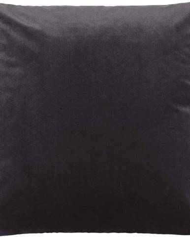 Tmavě šedý povlak na polštář se sametovým efektem Blomus, 45 x 45 cm