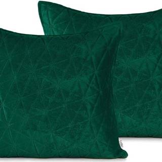 Sada 2 zelených povlaků na polštář AmeliaHome Laila, 45 x 45 cm