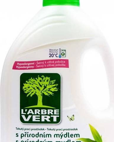 Ekologický prací gel s přírodním mýdlem, L´Arbre Vert, 2 l