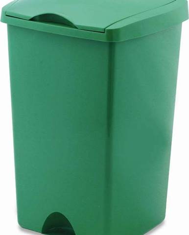 Zelený odpadkový koš s víkem Addis Lift, 50 l